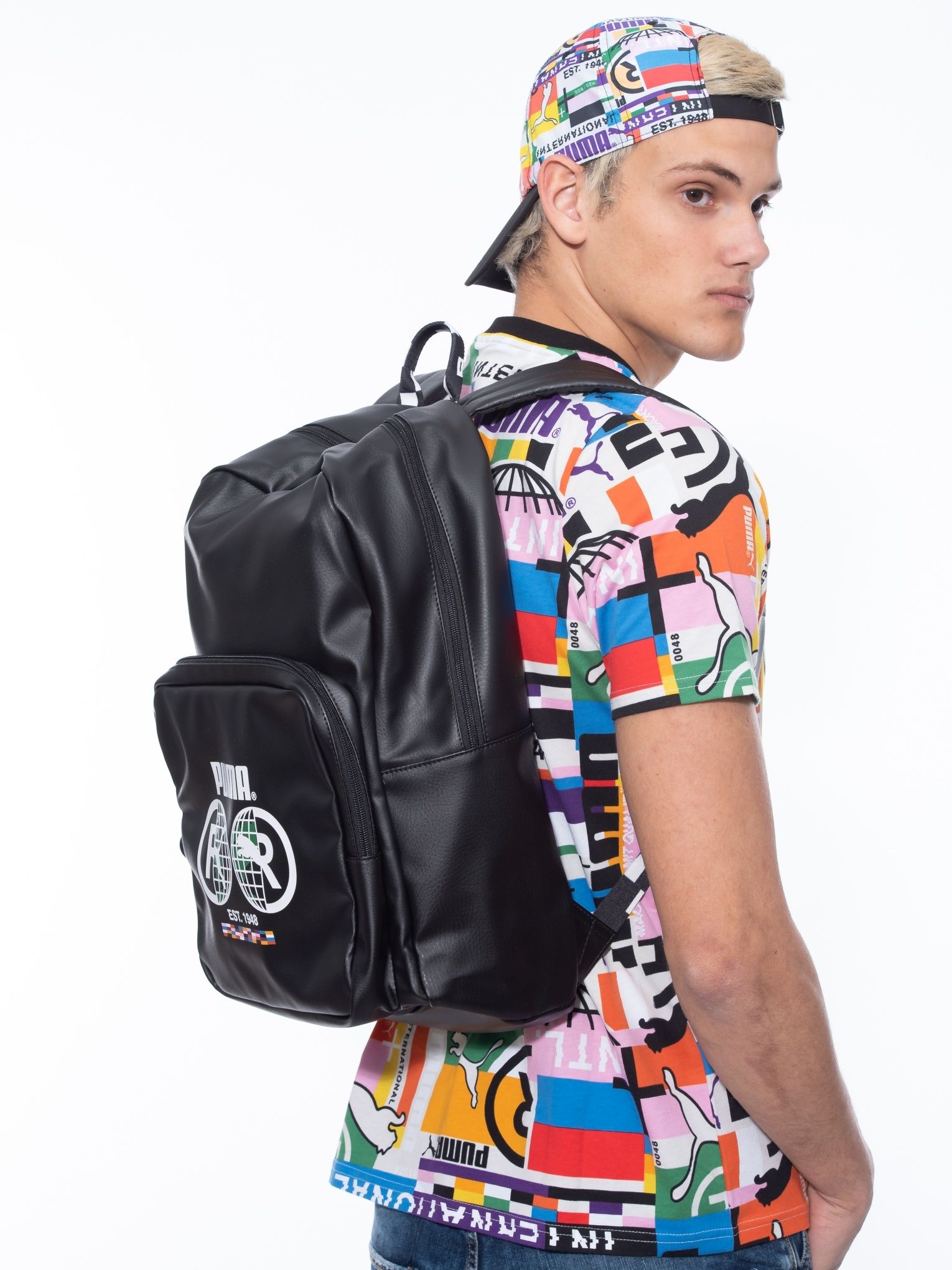 Puma - Ba lô nam nữ Backpack Black Lifestyle SS21-0780