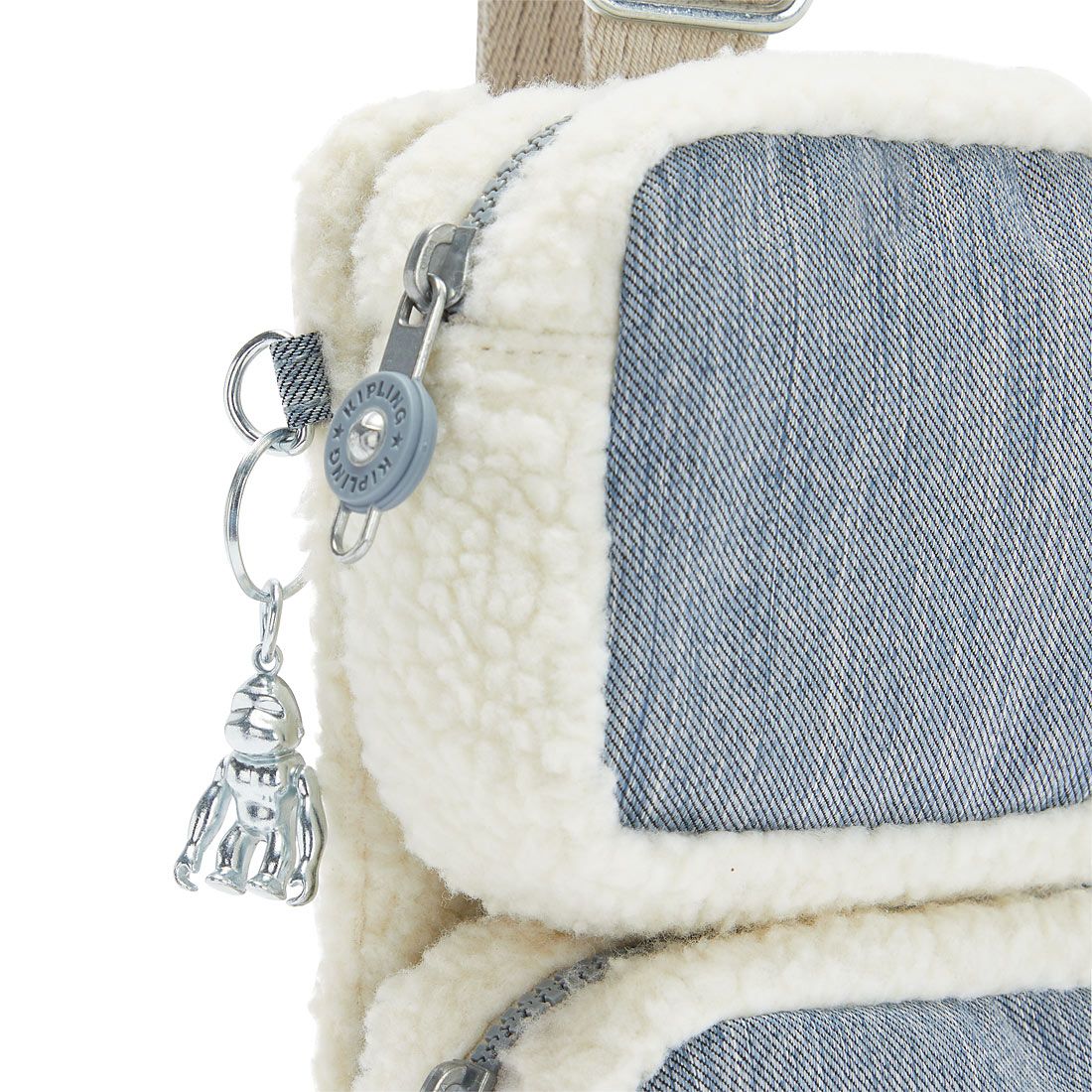 Kipling - Túi đeo chéo Ovando Blue Jeans Bl CR1G89