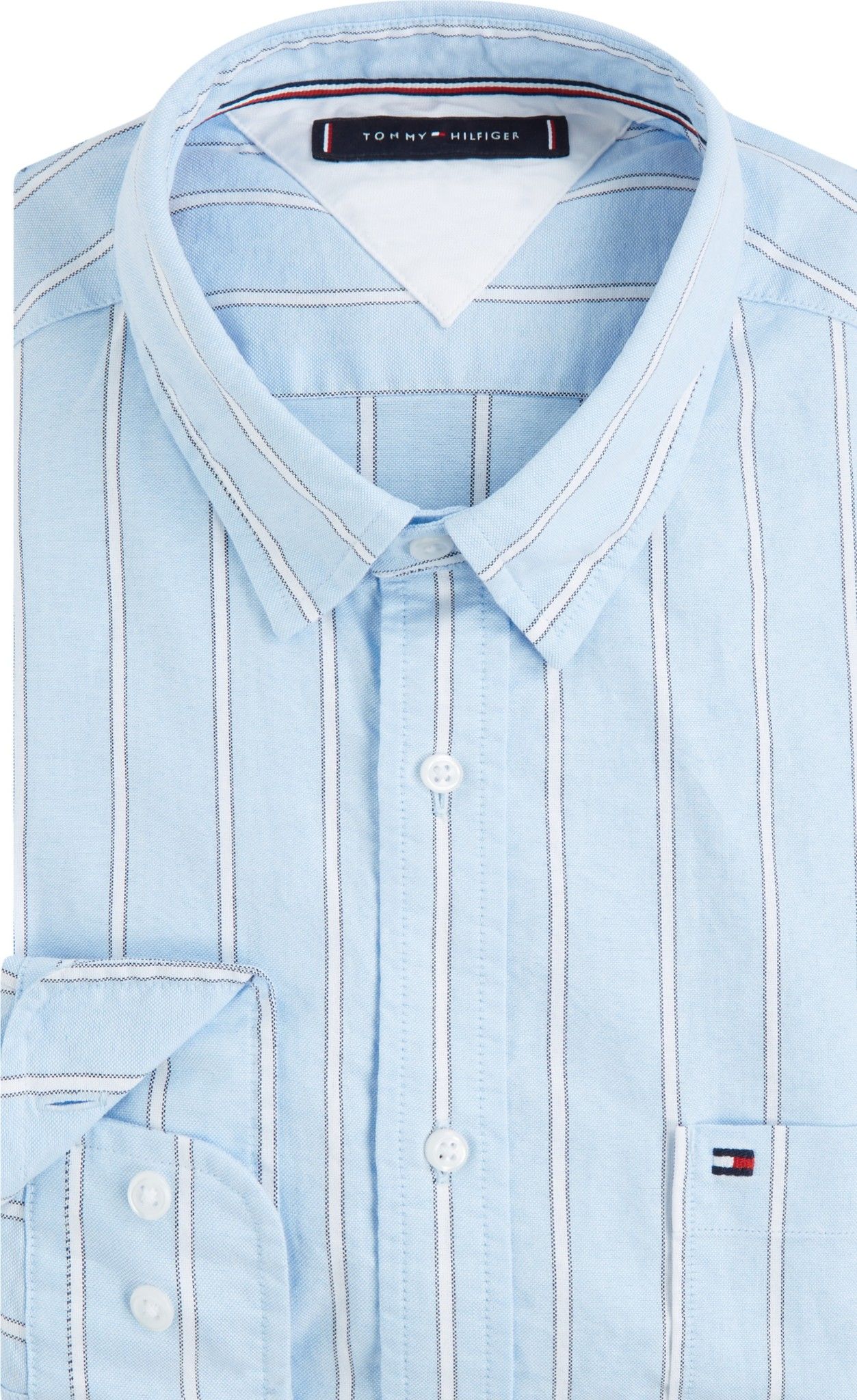 Tommy Hilfiger - Áo sơ mi tay dài nam Slim Oxford Multi AP21-SS20