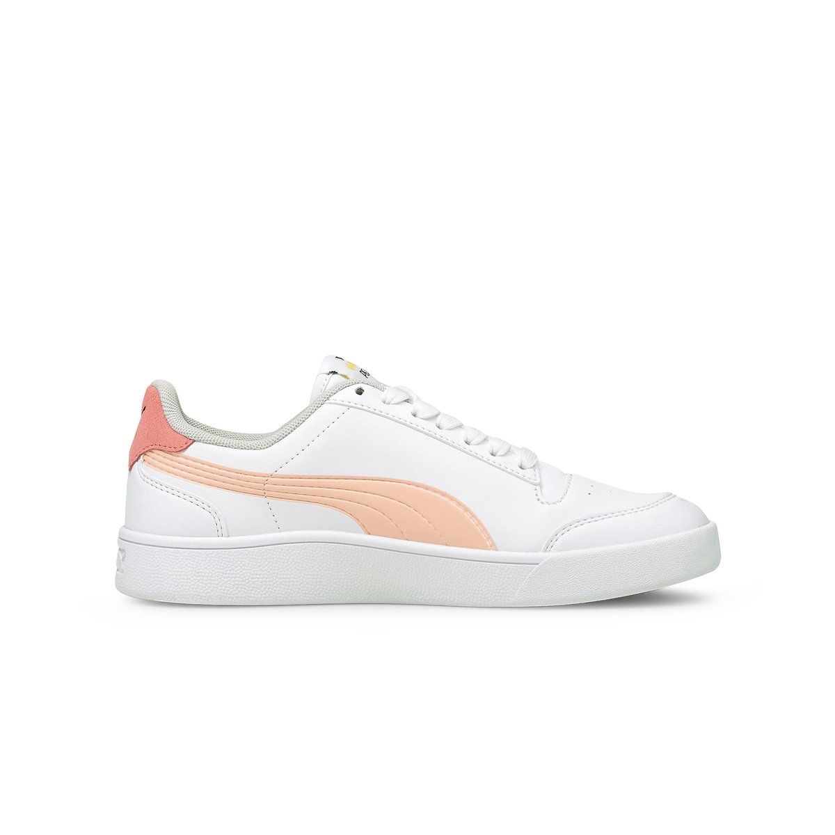 Puma - Giày thể thao thời trang trẻ em Peanuts Shuffle White-Apric Lifestyle SS21-3757