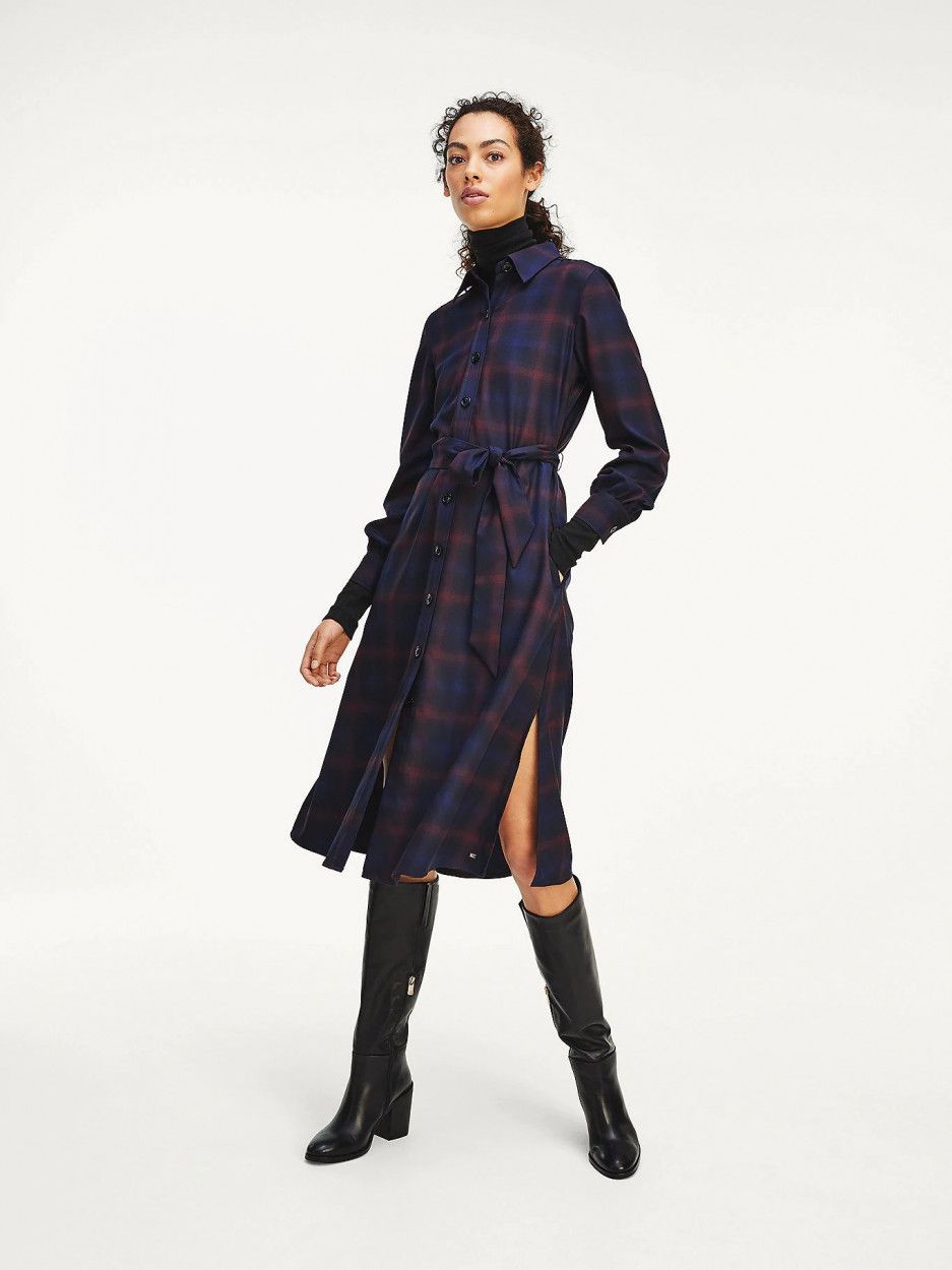 Tommy Hilfiger - Đầm nữ Shadow Check Shirt Daily W021-AA20