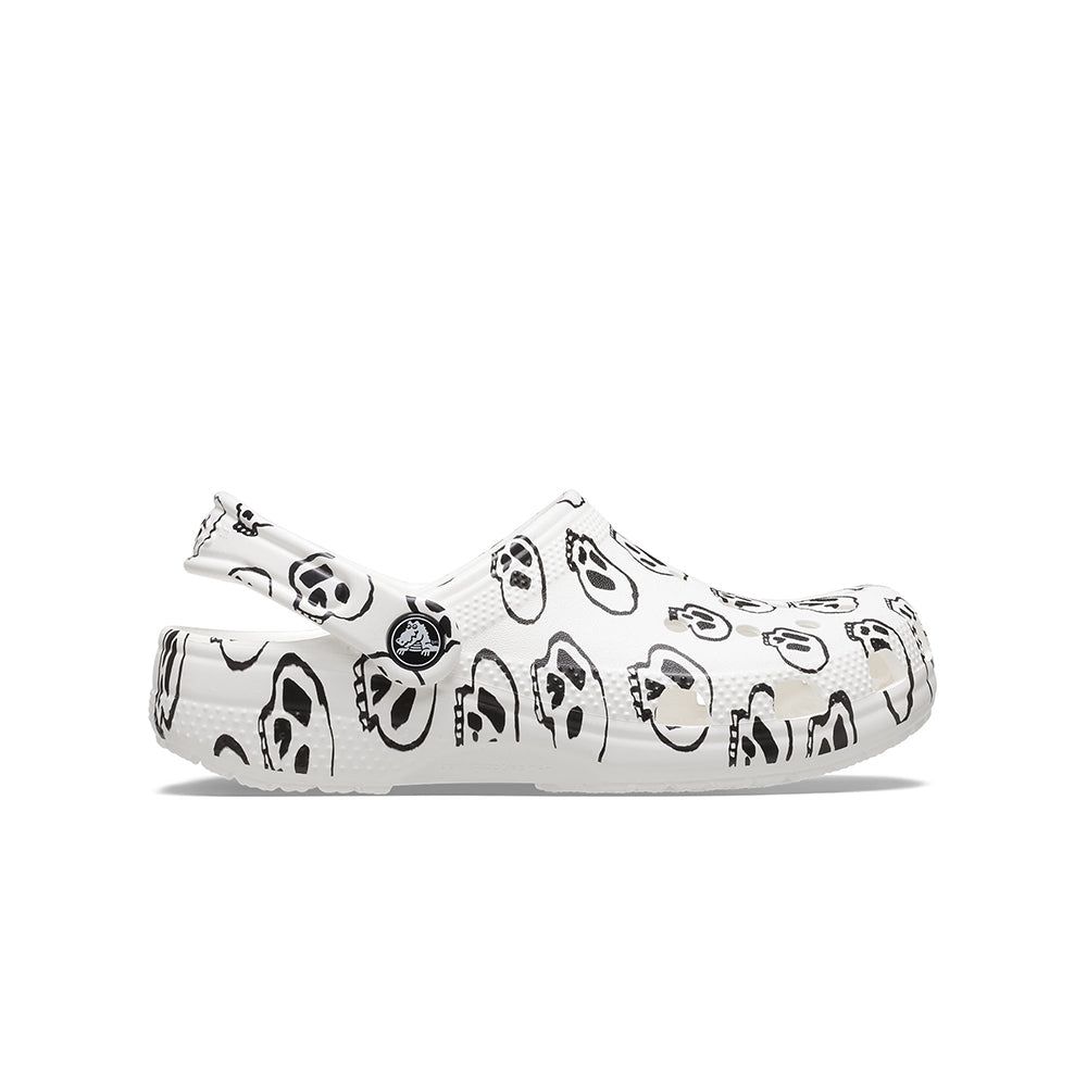 Crocs - Xăng đan trẻ em Kids' Crocs Classic Skull Print Clog