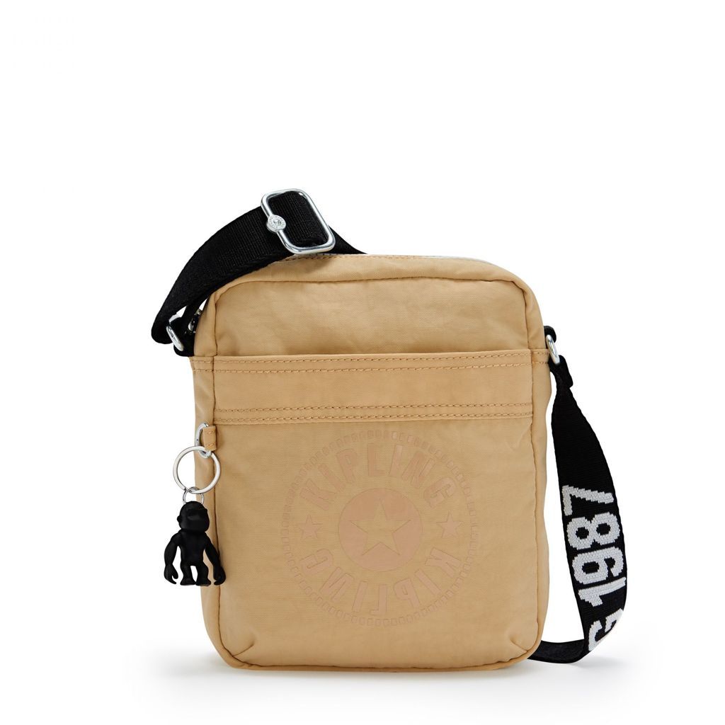 Kipling - Túi đeo chéo Hisa Beige Black CR21-185V