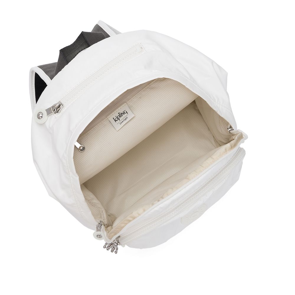 Kipling - Ba lô Delia White Metallic BA21-547I