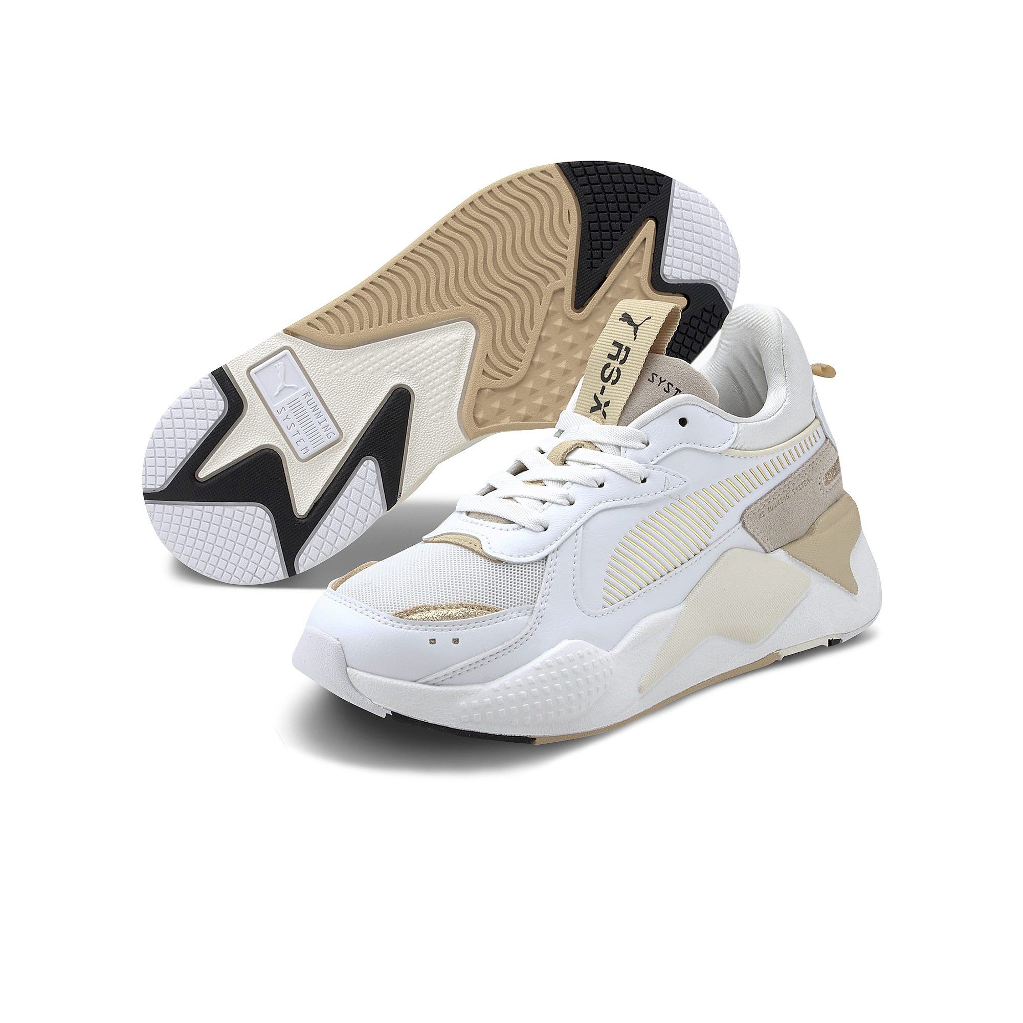 Puma - Giày thời trang thể thao nữ Rs-X Mono Metal Puma White-Puma Tea Lifestyle FW20-3746