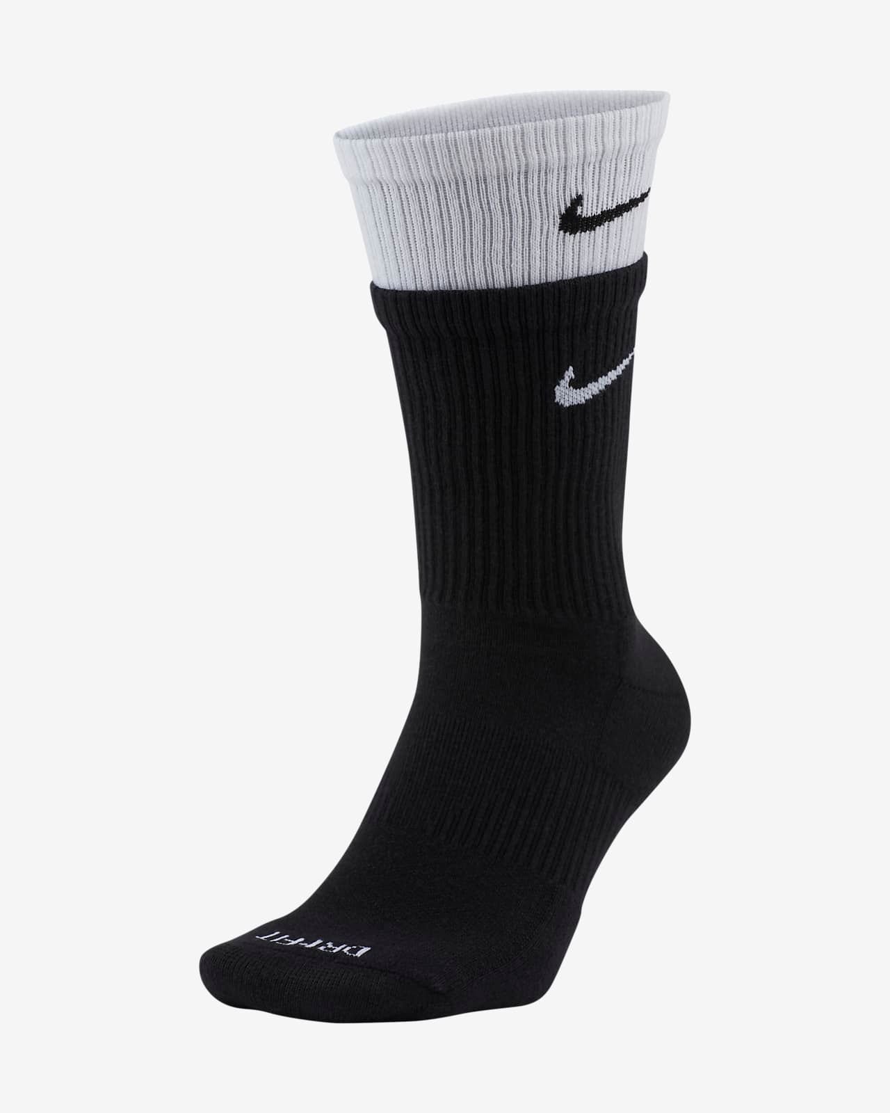 Nike - Vớ thể thao nam nữ Everyday Plus Cush Crew EQ21-DD11