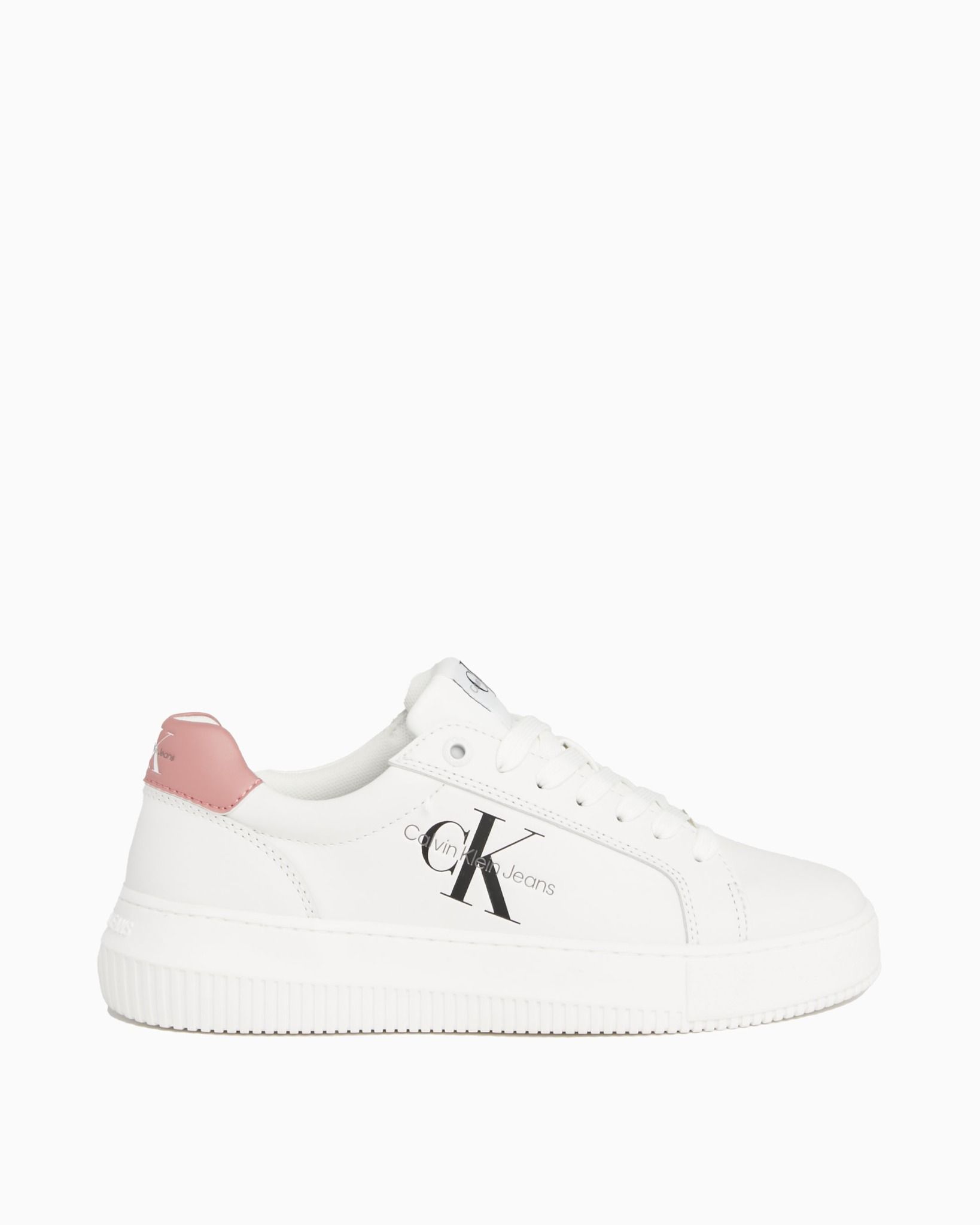 Calvin Klein - Giày nữ Chunky Cupsole Mono Leather Trainers