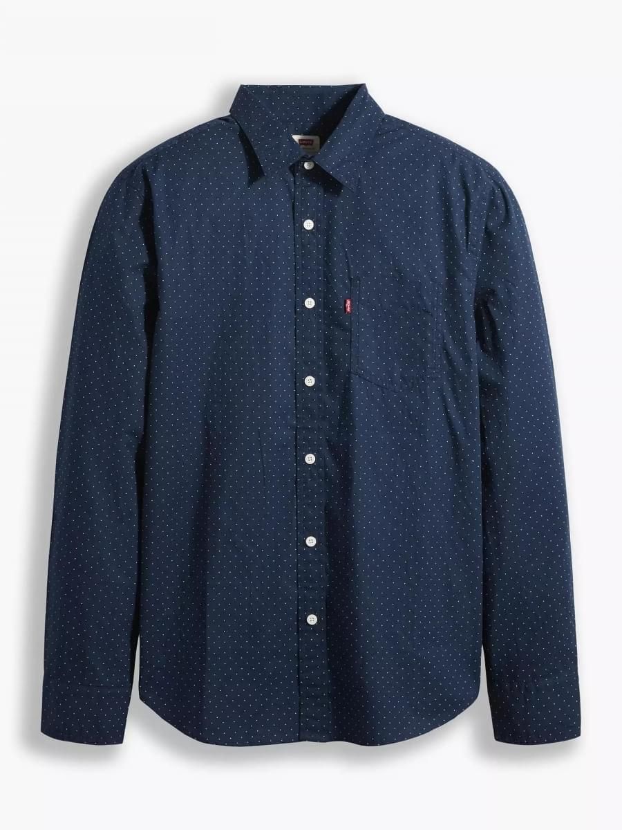 Levi's - Áo sơ mi tay dài nam Regular Men Shirt Navy RE21-0067