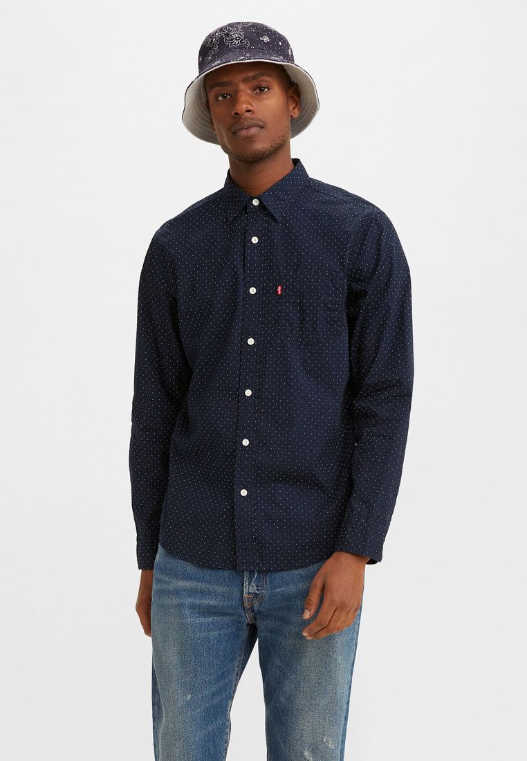 Levi's - Áo sơ mi tay dài nam Regular Men Shirt Navy RE21-0067