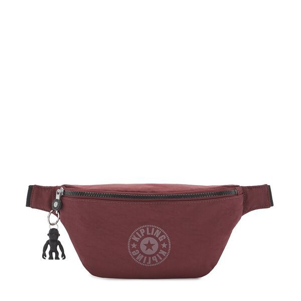 Kipling - Túi đeo hông Fresh Maroon Black CR21-7T31