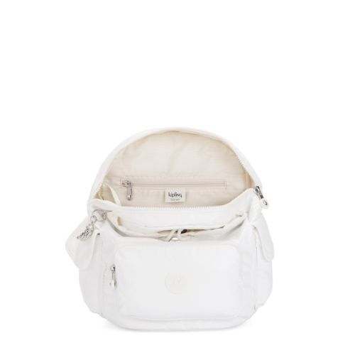 Kipling - Ba lô City Pack S White Metallic BA21-147I