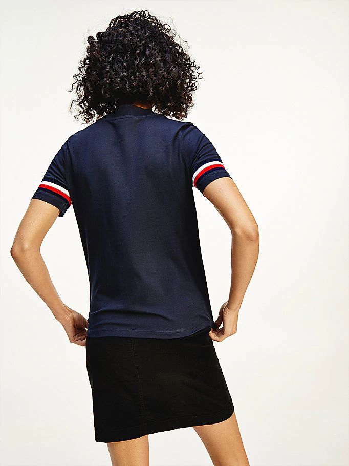 Tommy Hilfiger - Áo thun tay ngắn nữ Regular C-Nk Flock WP21-HA20
