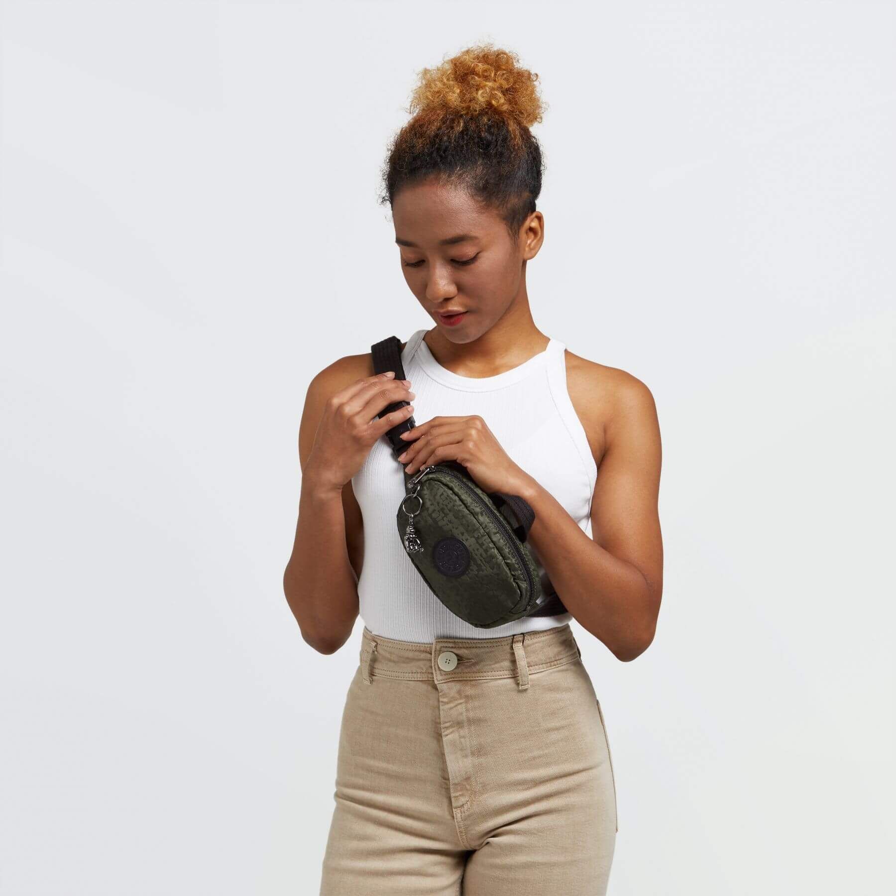 Kipling - Túi đeo chéo Alys Urban Green CR21-9F64
