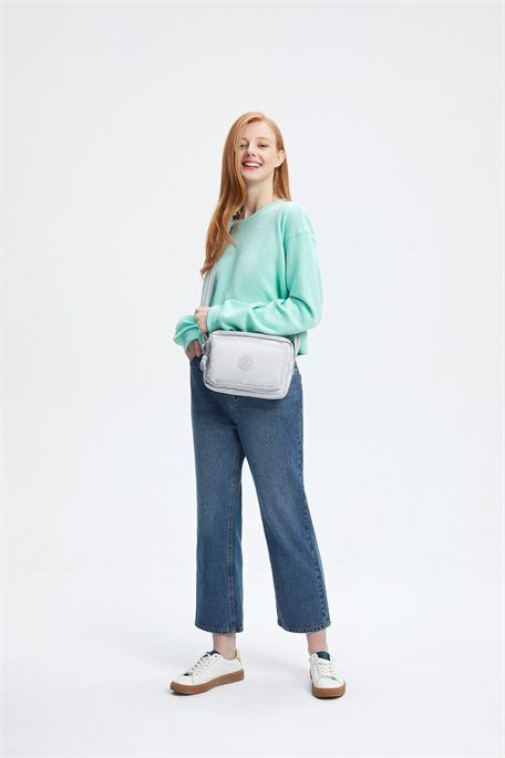Kipling - Túi đeo chéo Abanu Curiosity Grey CR21-619O