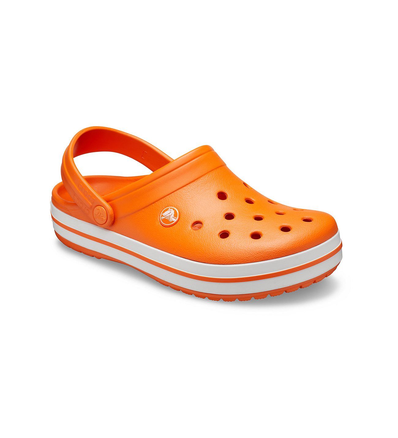 Crocs - Giày Sandal Thể Thao Unisex Crocband Clog Orange/White 1516-982