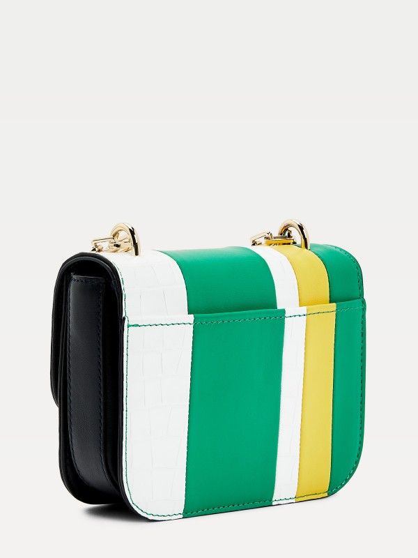 Tommy Hilfiger - Túi đeo chéo nữ Turnlock Mini Crossover Croc AW21-9022