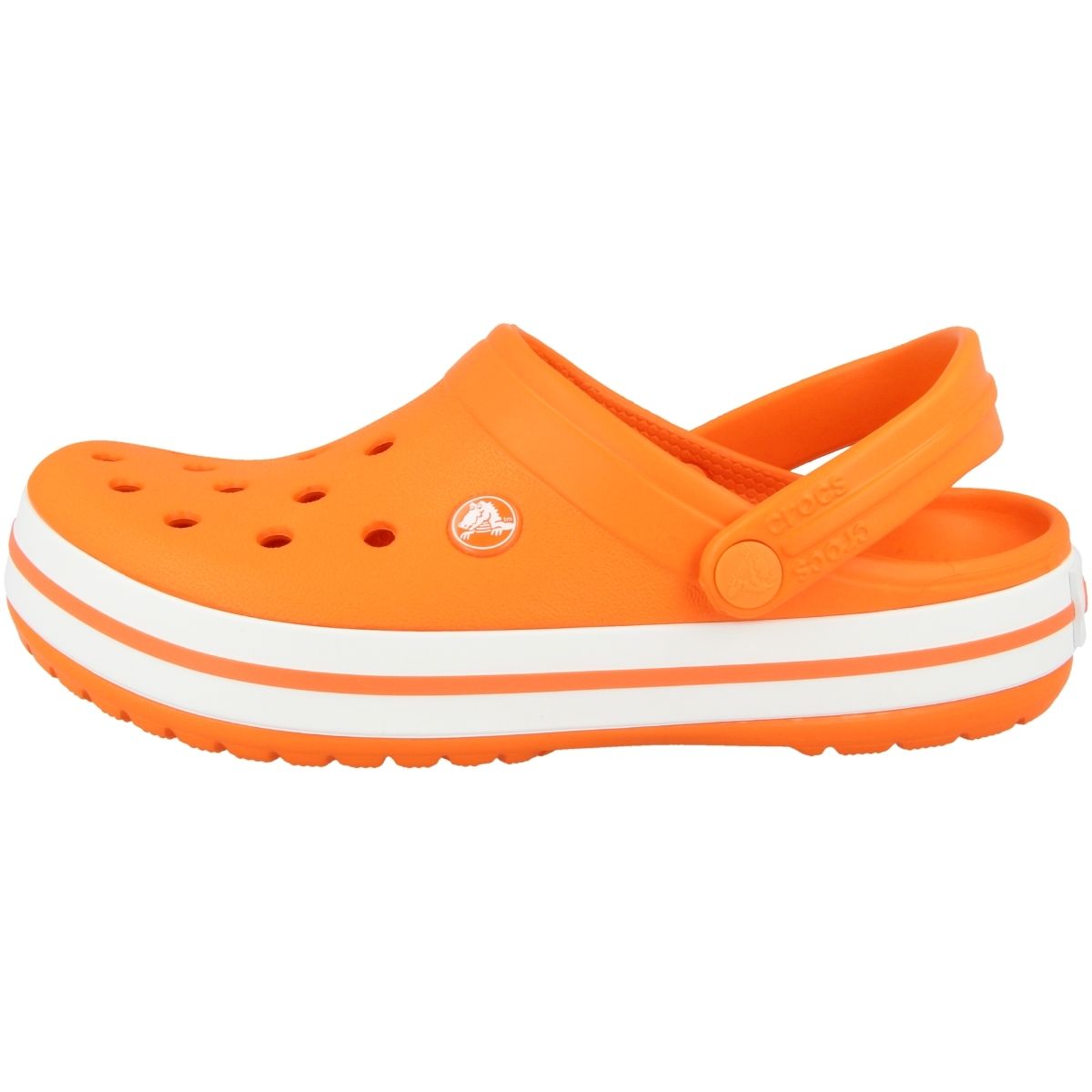 Crocs - Giày Sandal Thể Thao Unisex Crocband Clog Orange/White 1516-982