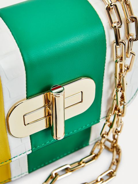 Tommy Hilfiger - Túi đeo chéo nữ Turnlock Mini Crossover Croc AW21-9022
