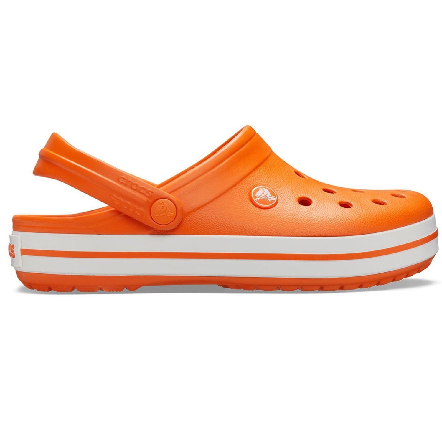 Crocs - Giày Sandal Thể Thao Unisex Crocband Clog Orange/White 1516-982