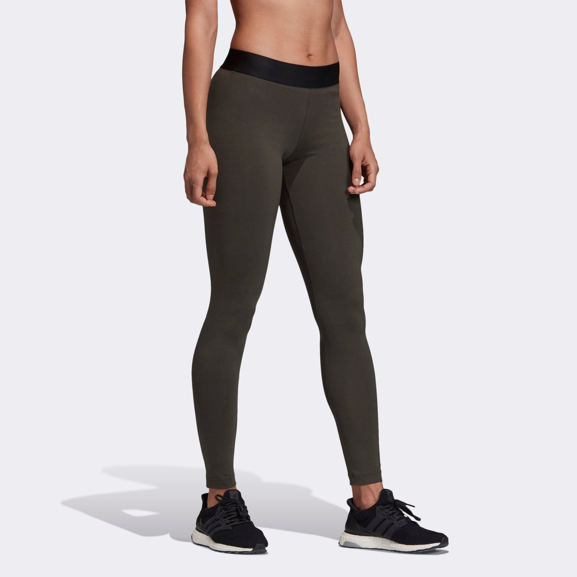 adidas - Quần dài ống bó Nữ Asym 3S Tights FW19-EB22