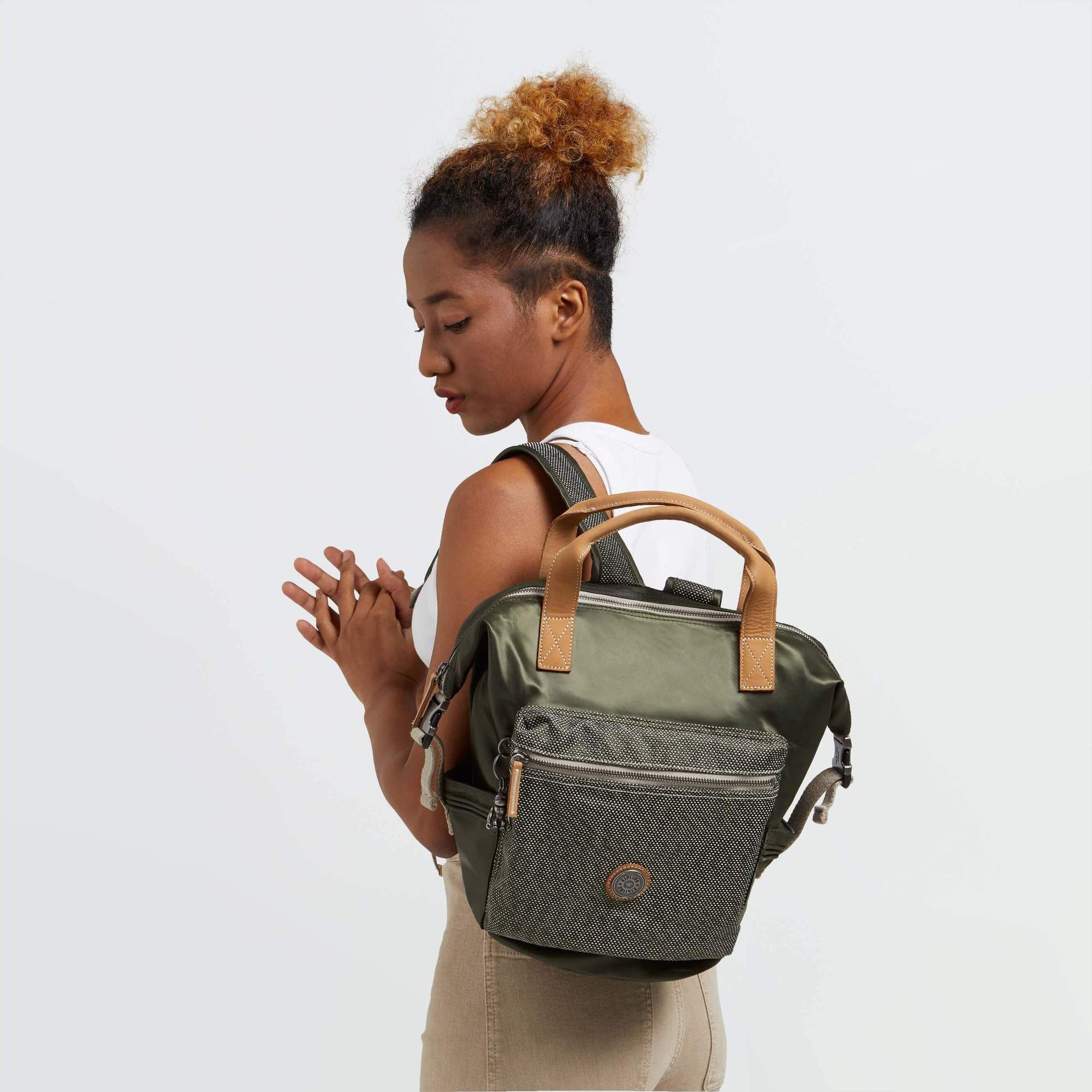 Kipling - Ba lô Tsuki S Glam Green BA21-2H23