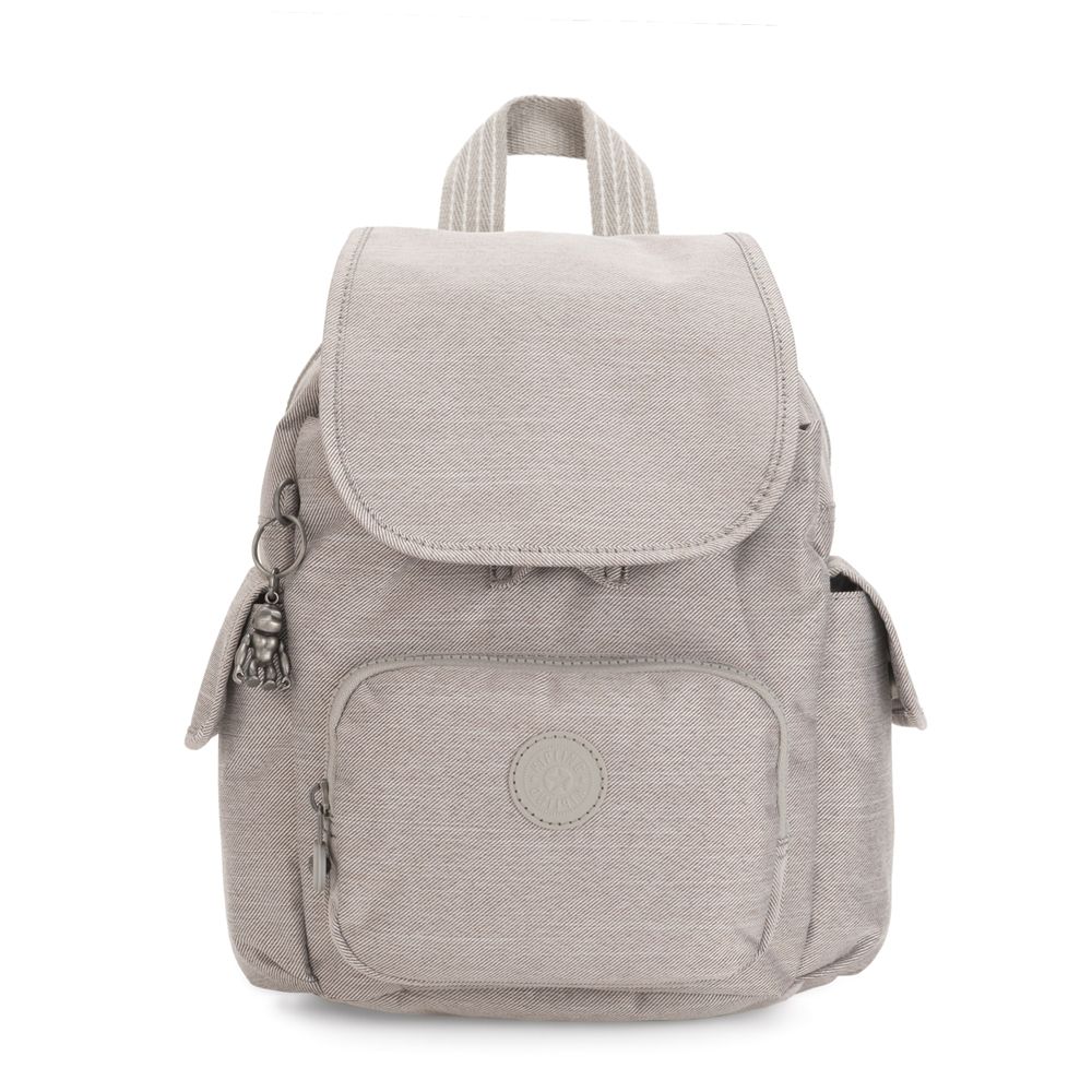 Kipling - Ba lô City Pack Mini Grey Beige Pep BA21-747O