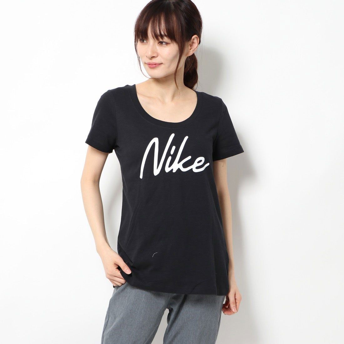 Nike - Áo tay ngắn thể thao nữ As Women Tee Scoop Logo Xd AP-CQ10