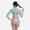 Speedo - Áo bơi tay dài chống nắng nữ Speedo Printed Panel Swimming