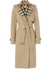 Burberry - Áo khoác dài nữ Exaggerated check-panel trench coat