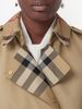 Burberry - Áo khoác dài nữ Exaggerated check-panel trench coat