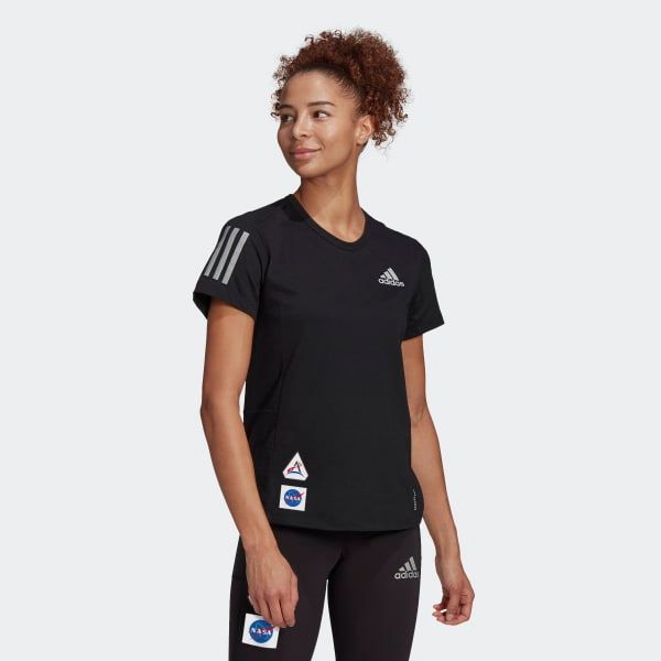 adidas - Áo thun - áo phông tay ngắn Nữ Space Tee T-Shirt Running SS21-GP28