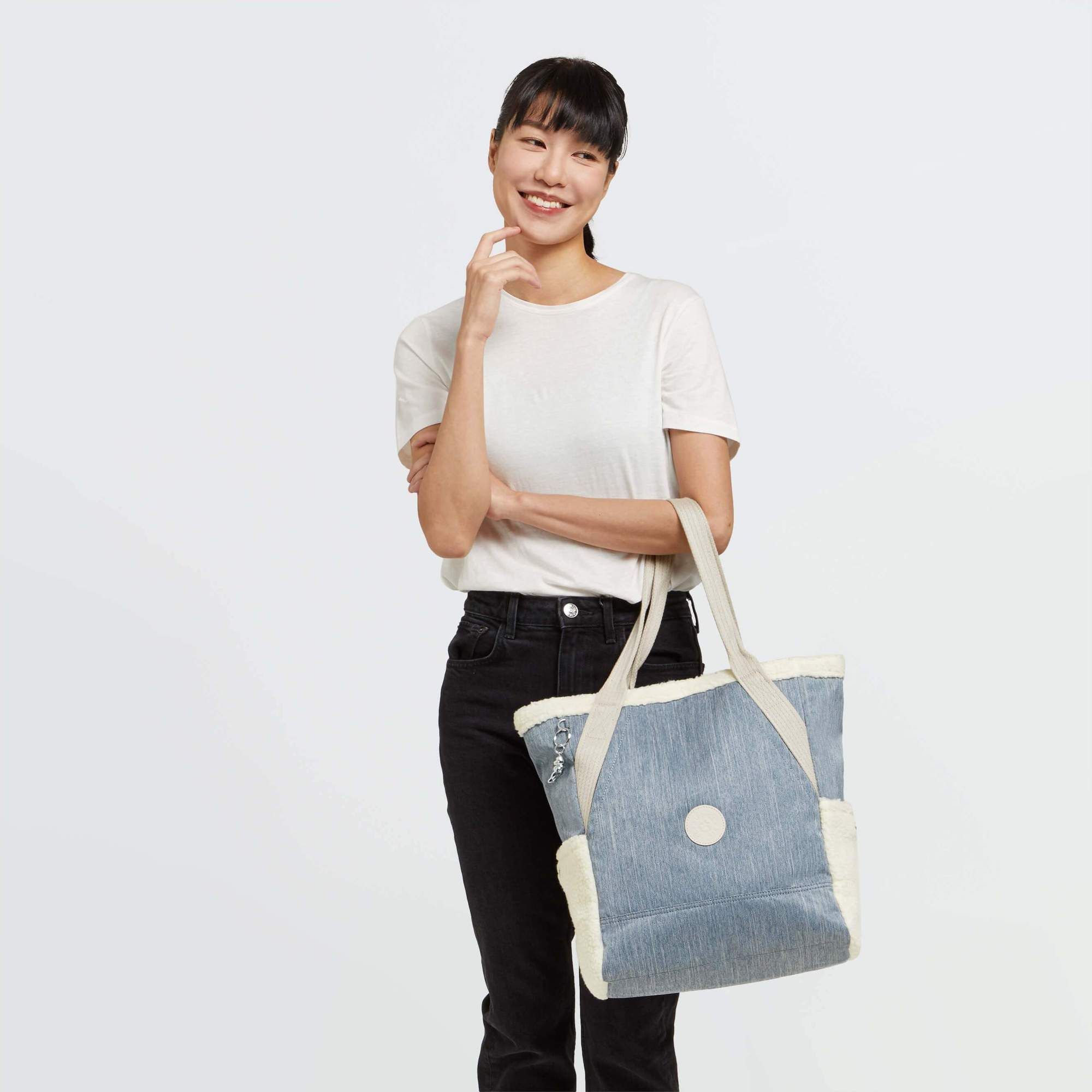 Kipling - Túi xách Almato Blue Jeans Bl TA21-4G89