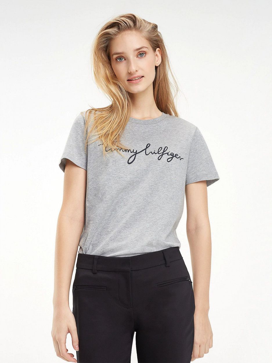 Tommy Hilfiger - Áo thun tay ngắn nữ Heritage Crew Neck AP21-4242