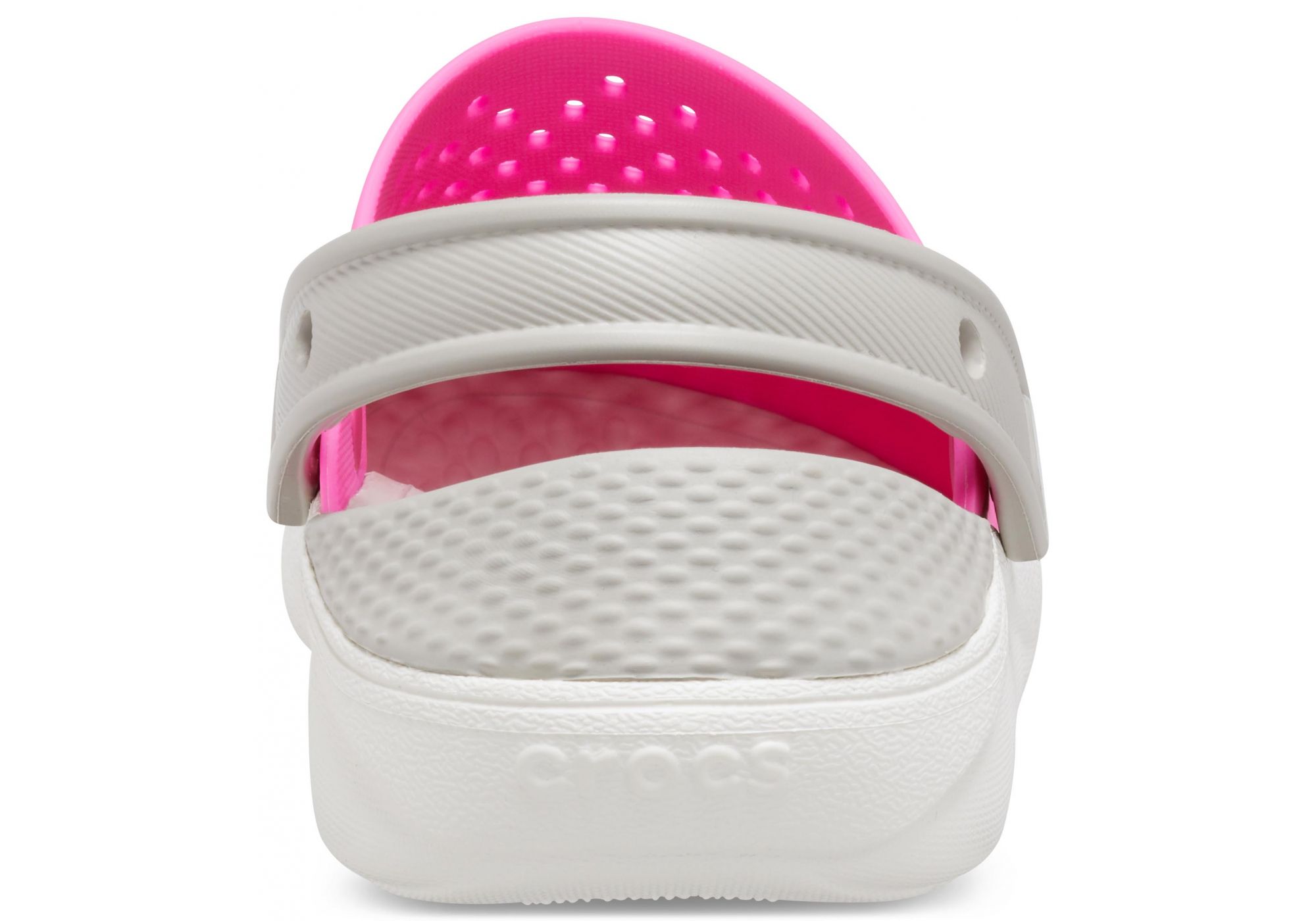 Crocs - Giày sandal trẻ em Literide Clog Kid Electric Pink/White -2059