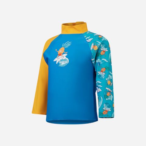 Speedo - Áo bơi tay dài chống nắng bé trai Toddler Boys Long Sleeve Printed Rash Top