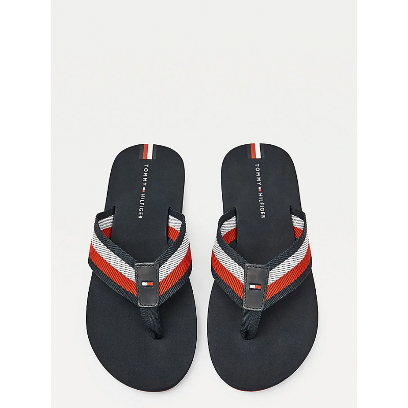 Tommy Hilfiger - Dép nam Stripe Tab Flip Fashion FM21-QA20