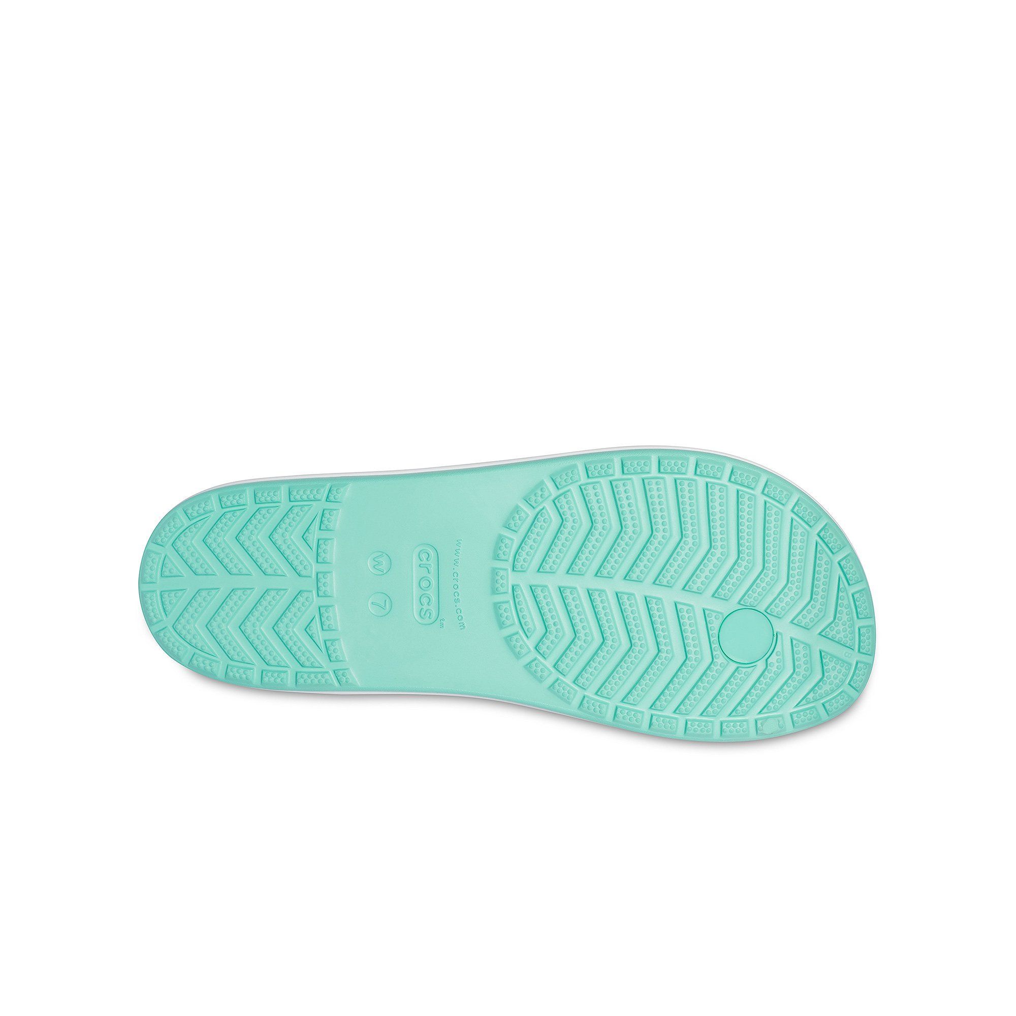 Crocs - Dép nữ Crocband Flip Tropical White Multi Lifestyle SS21-2071