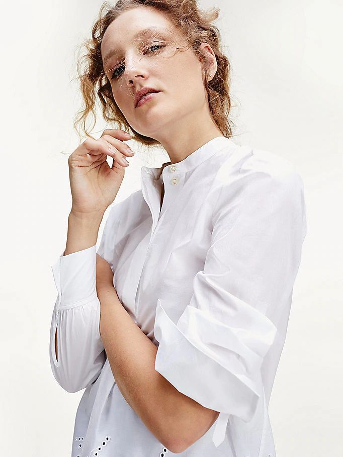 Tommy Hilfiger - Áo thời trang tay dài nữ Pien Emb Shirt WM20-8910