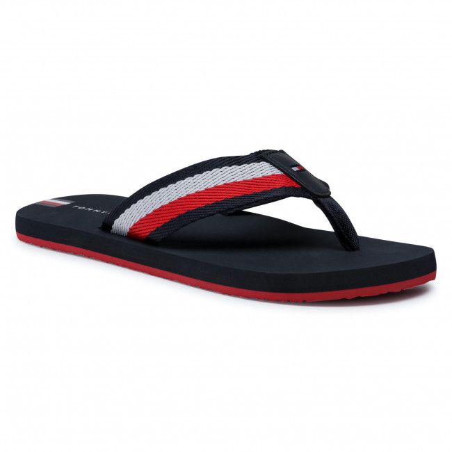 Tommy Hilfiger - Dép nam Stripe Tab Flip Fashion FM21-QA20