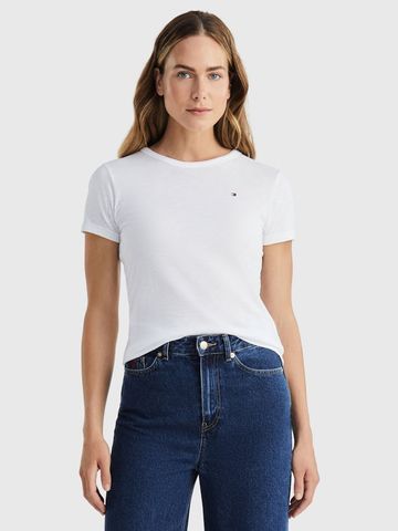 Tommy Hilfiger - Áo thun tay ngắn nữ Regular Laurel Crew Neck Tee