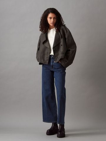 Calvin Klein - Áo khoác nữ Short Trench Premium Jacket