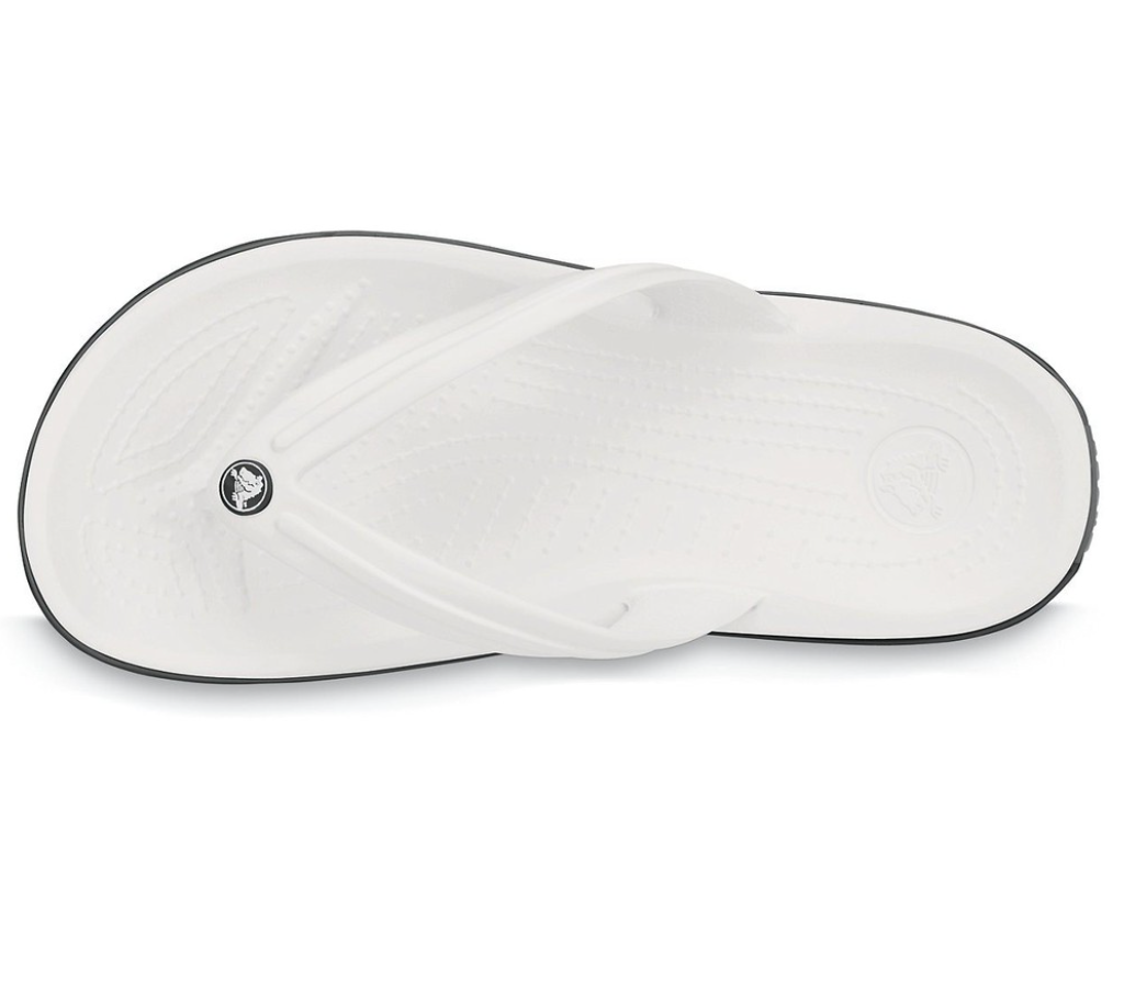 Crocs - Dép nam nữ Crocs Crocband Flip Unisex White Unisex SP20-1103