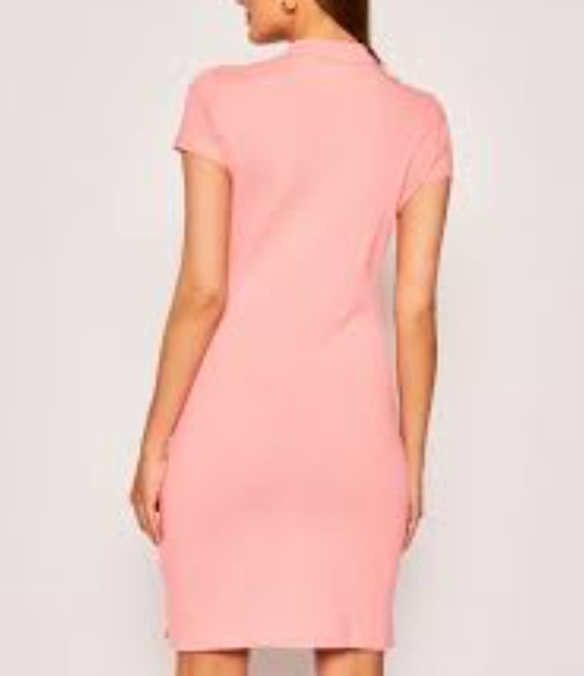 Tommy Hilfiger - Đầm nữ Slim Polo Dress Pink SS21-WP20