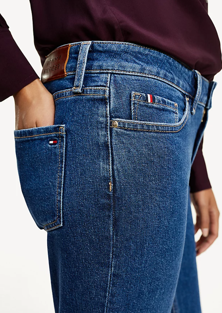 Tommy Hilfiger - Quần jeans nữ Rome Straight Rise Mid WE21-SA20