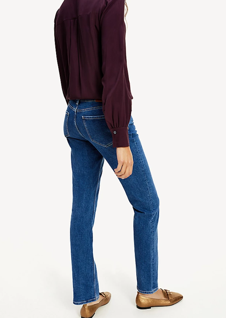 Tommy Hilfiger - Quần jeans nữ Rome Straight Rise Mid WE21-SA20