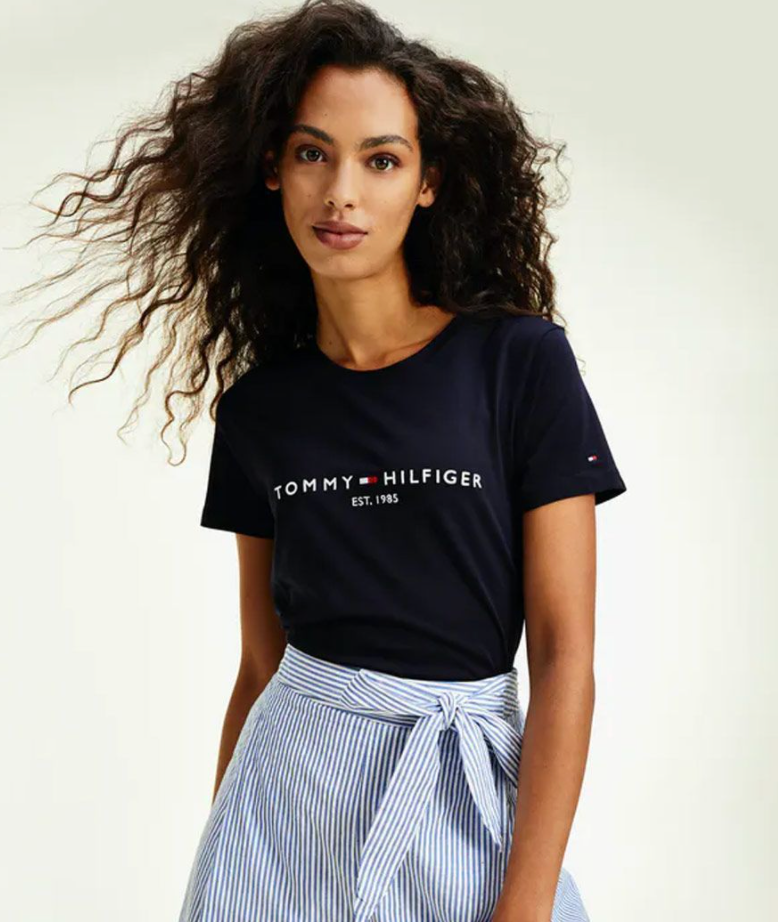 Tommy Hilfiger - Áo thun tay ngắn nữ New Ess Hilfiger WQ21-WF20