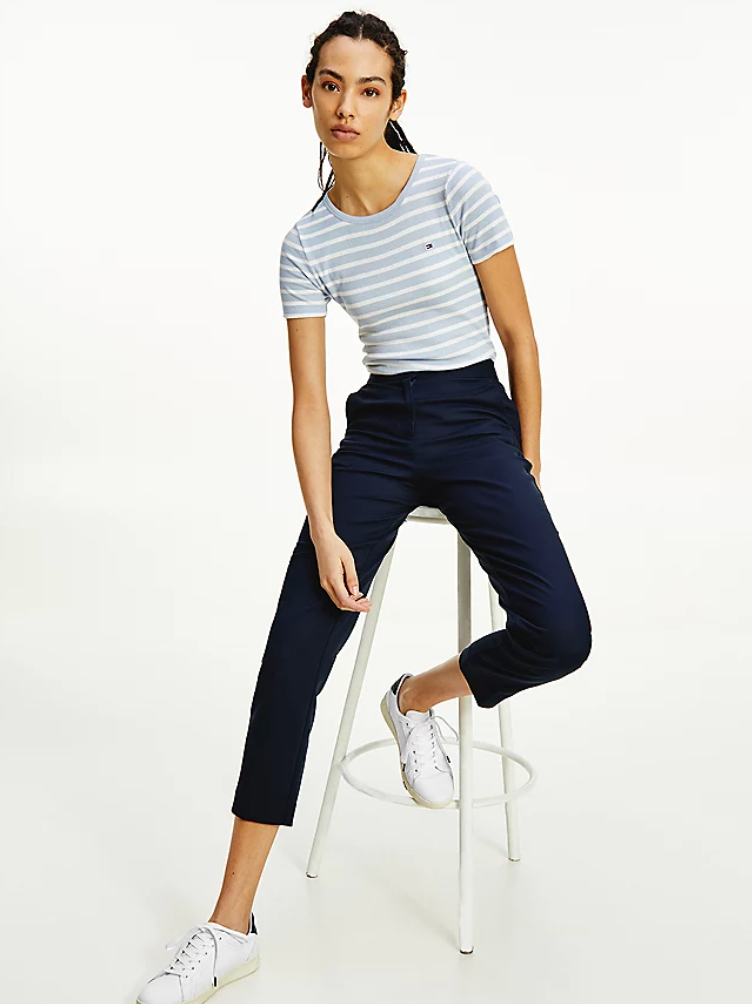 Tommy Hilfiger - Quần dài nữ Slub Co Slim Ankle Pant WP21-H2Q1