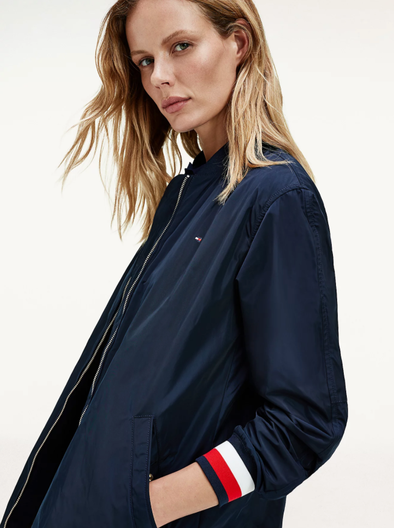 Tommy Hilfiger - Áo khoác dài Nữ Essential Poly Long Bomber Coat WP21-98P1