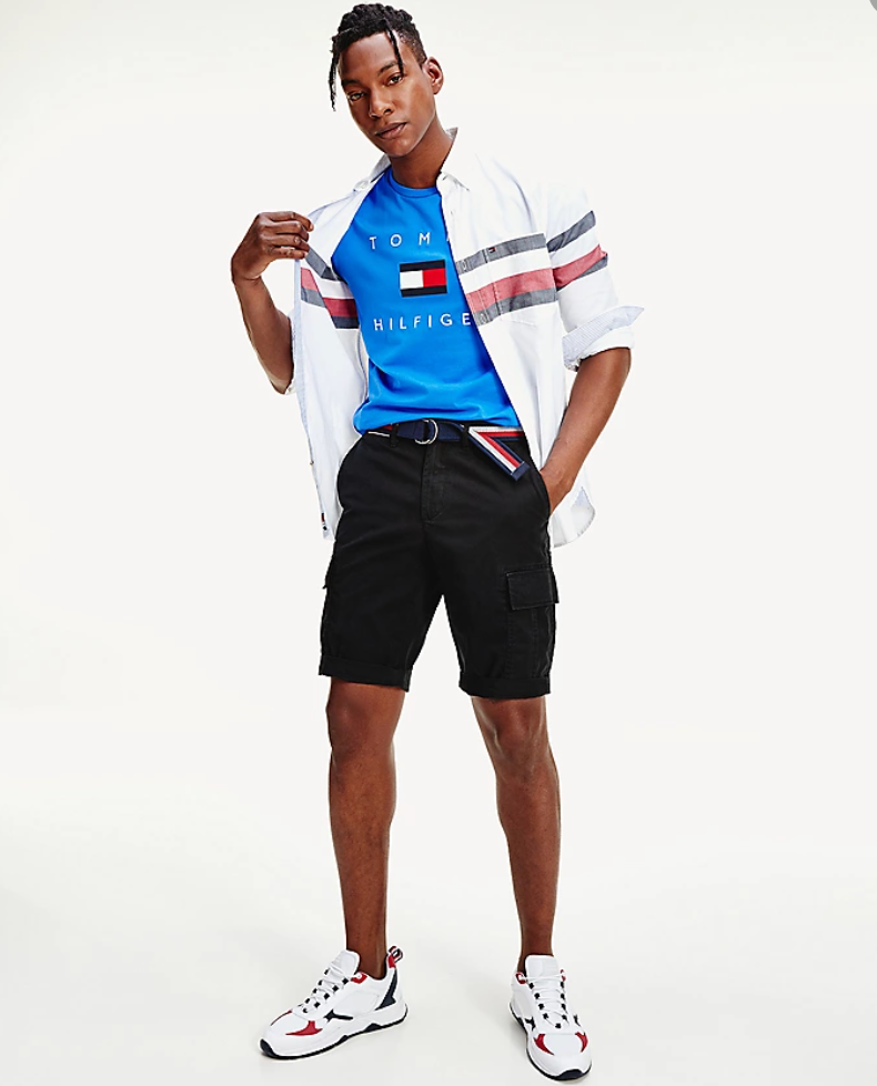 Tommy Hilfiger - Áo tay ngắn nam Tommy Flag Tee MW21-5F20
