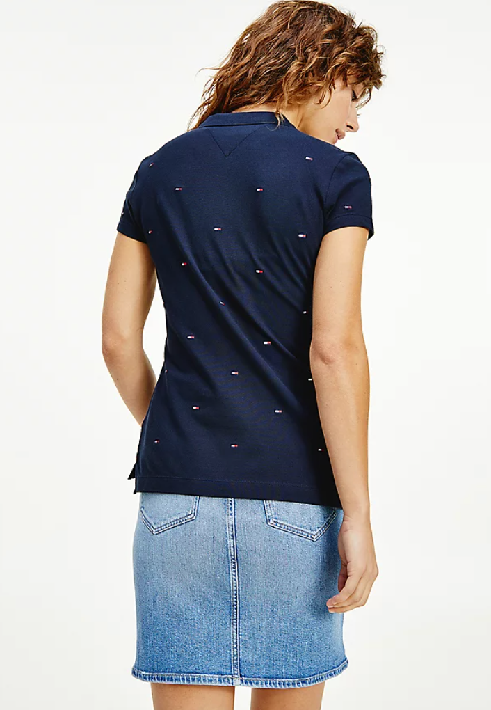 Tommy Hilfiger - Áo polo tay ngắn nữ Felicia Slim Embroidery Polo AP21-5922